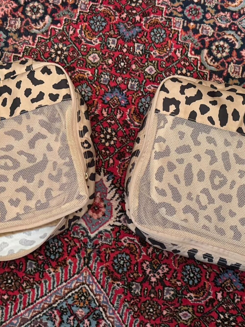 Calpak Packing Cubes - 8 Piece Set in Cheetah - LIKE NEW! - Picture 3 of 5